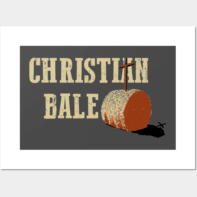 Christian Bale Funny Design Wall Art by olivergraham